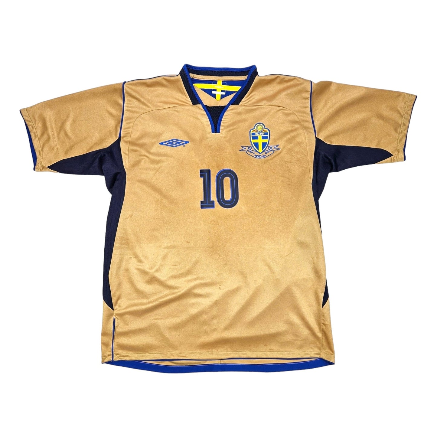 2004 Sweden Third Football Shirt (XL) Umbro #10 Ibrahimovic (Centenary)
