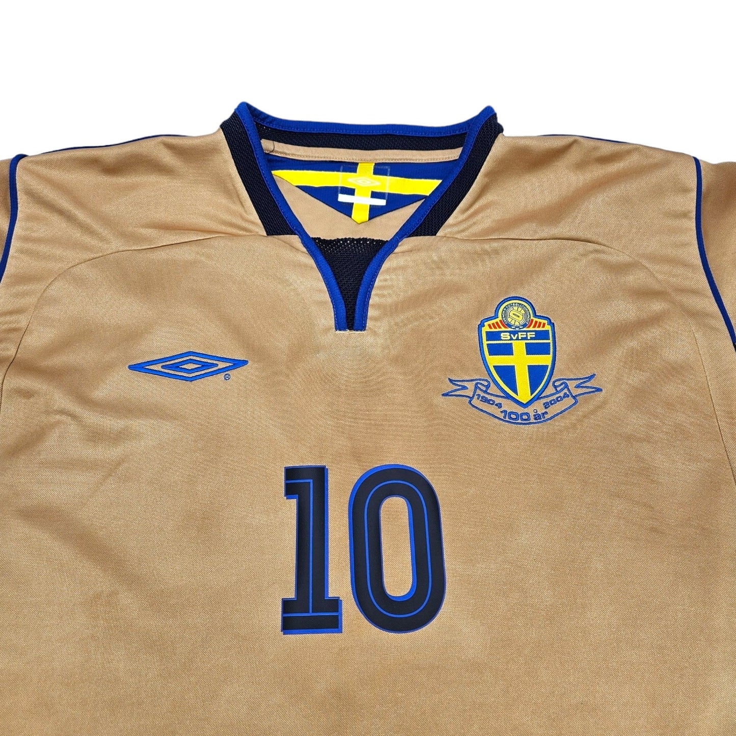 2004 Sweden Third Football Shirt (XL) Umbro #10 Ibrahimovic (Centenary)