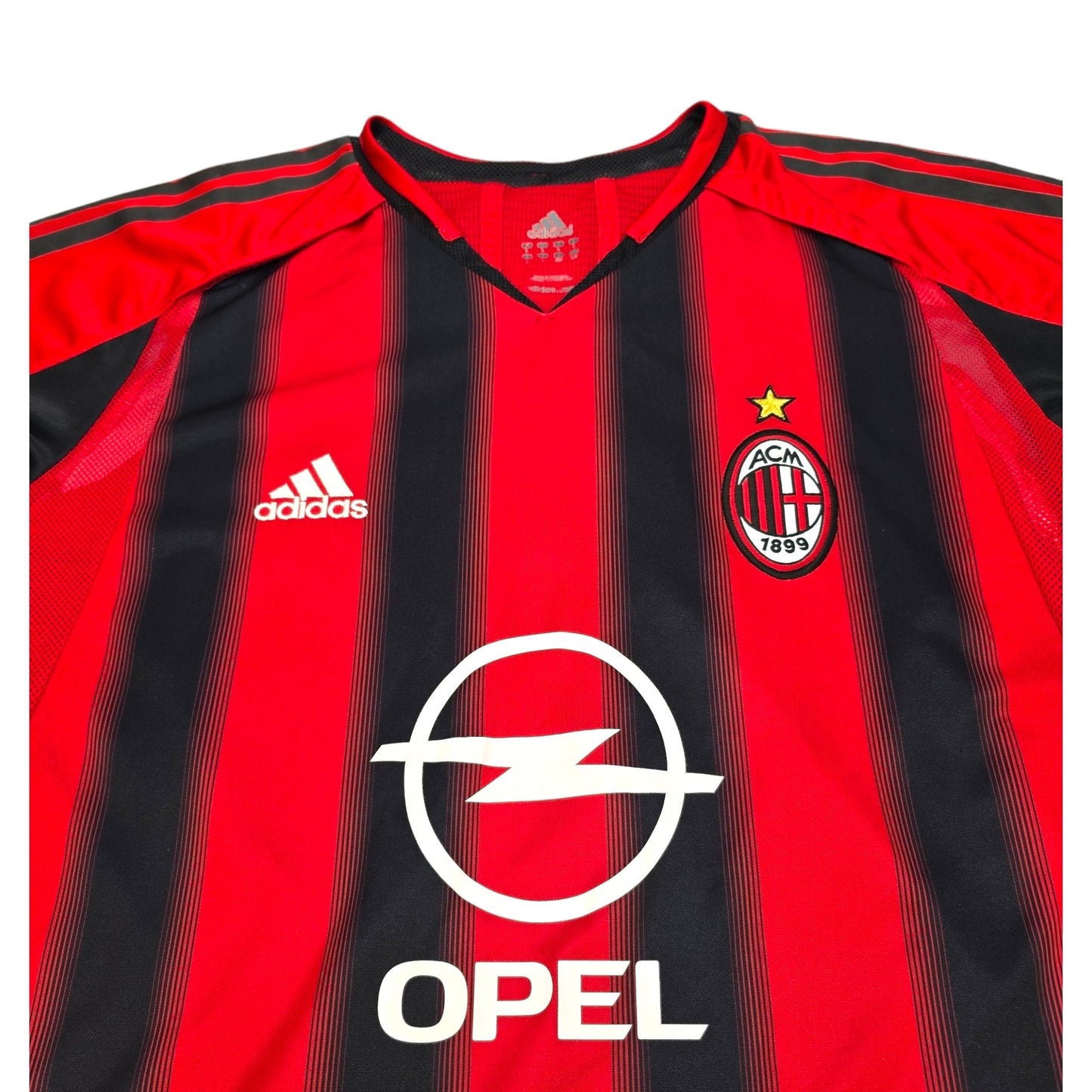 2004/05 AC Milan Home Football Shirt (L) Adidas (Dual Layer)