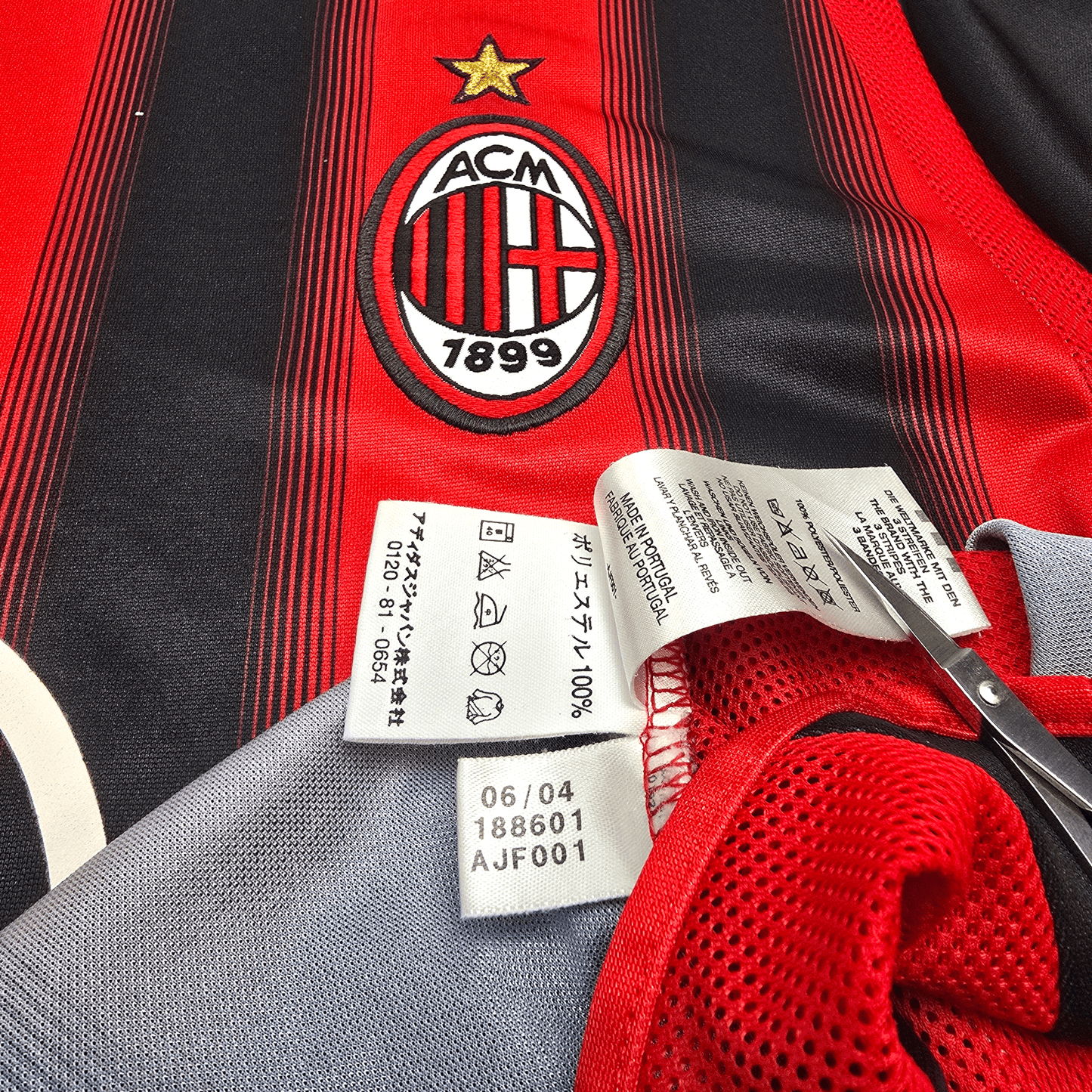 2004/05 AC Milan Home Football Shirt (M) Adidas #21 Pirlo