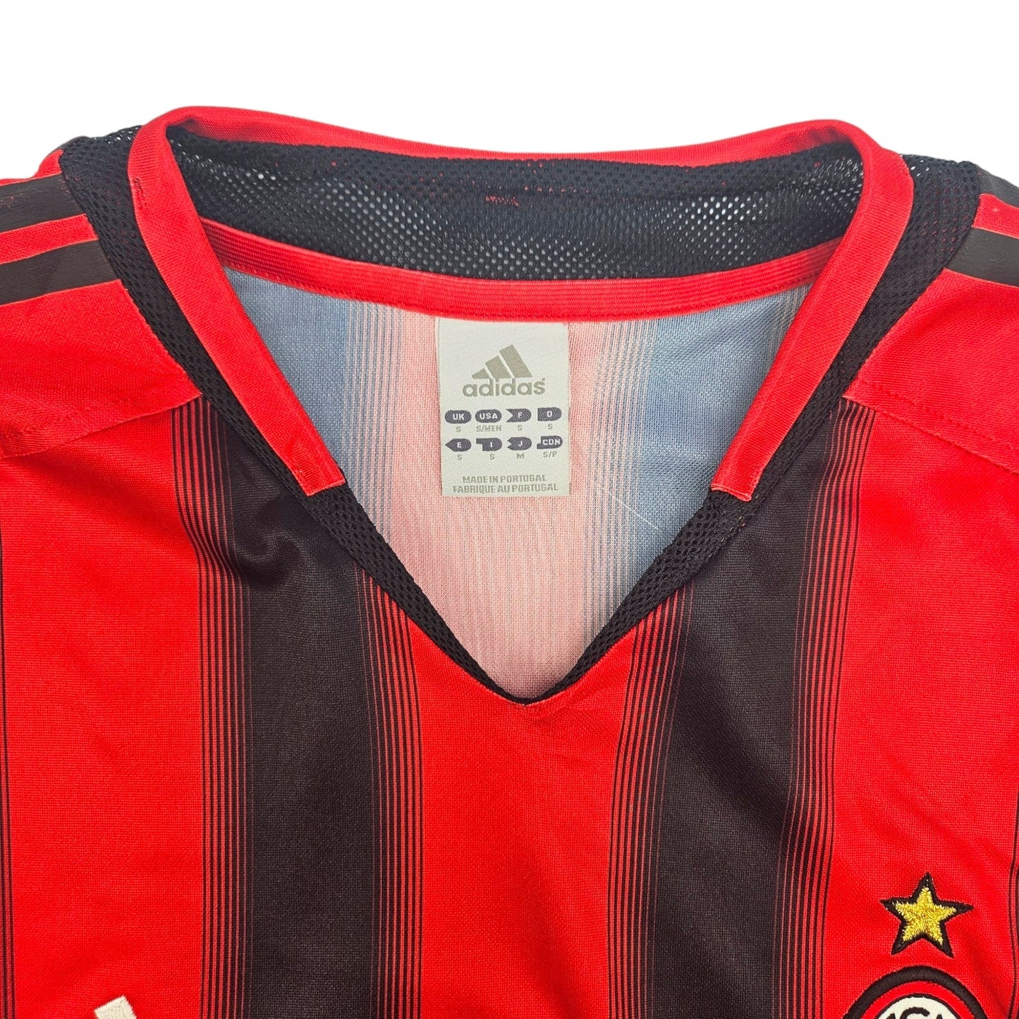 2004/05 AC Milan Home Football Shirt (S) Adidas #7 Shevchenko (UCL)