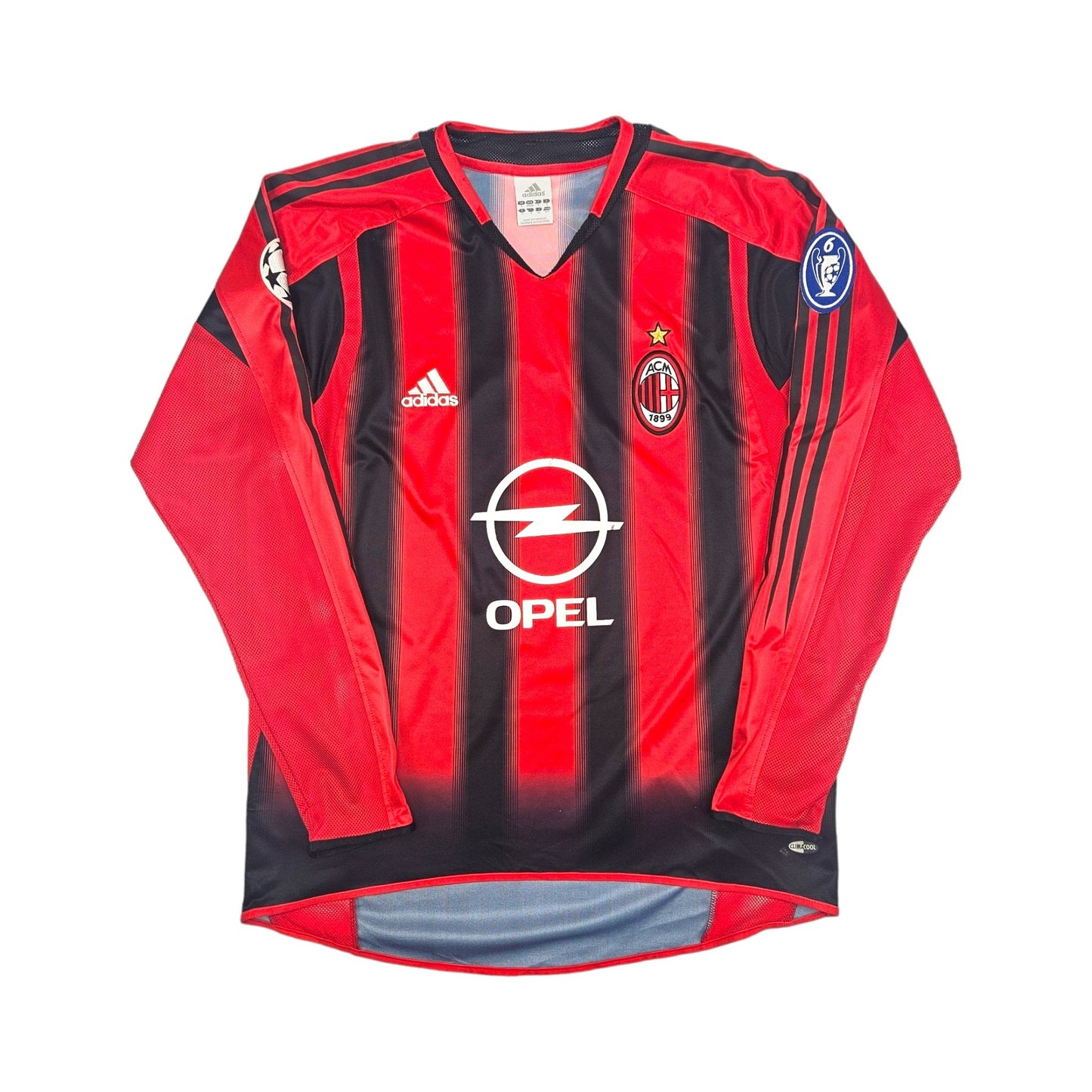 2004/05 AC Milan Home Football Shirt (S) Adidas #7 Shevchenko (UCL)