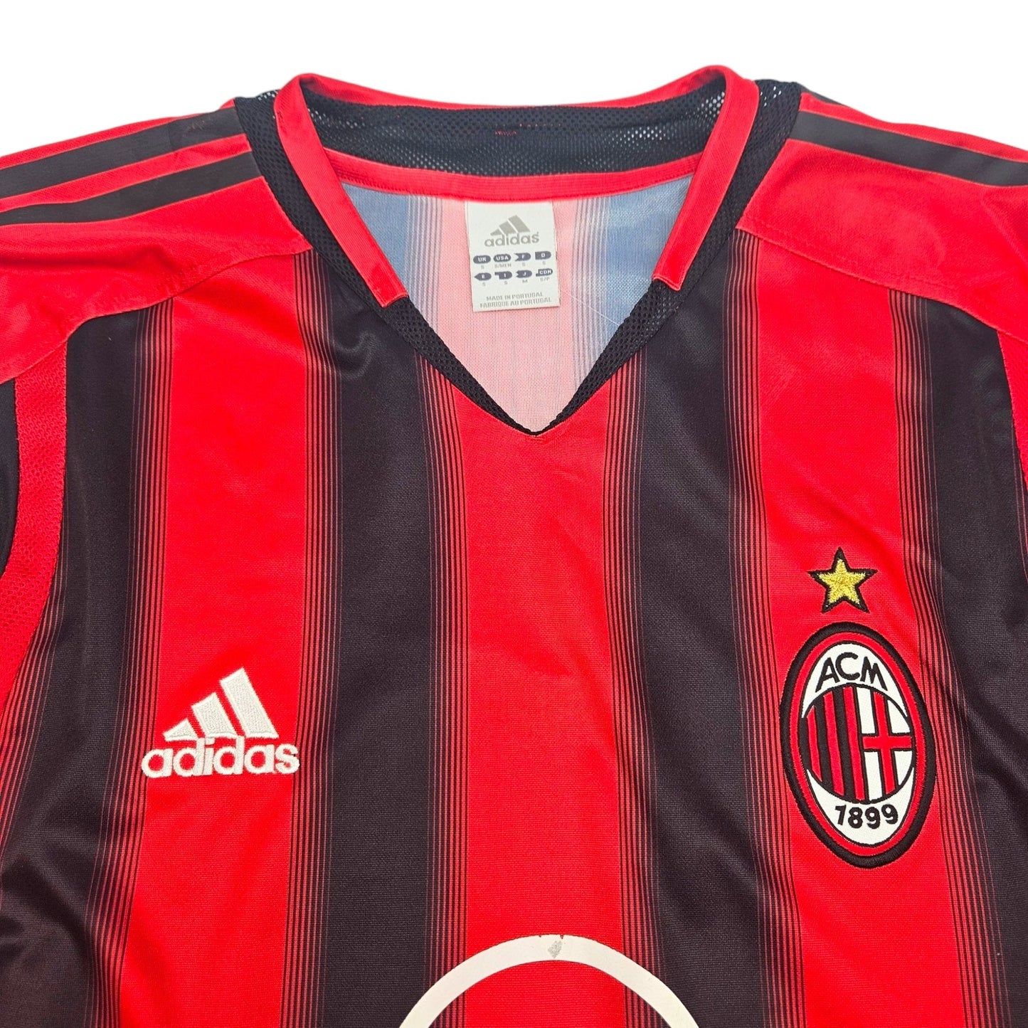 2004/05 AC Milan Home Football Shirt (S) Adidas #7 Shevchenko (UCL)