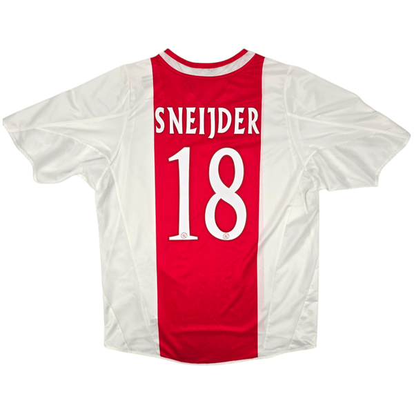 2004/05 Ajax Home Football Shirt (L) Adidas #18 Sneijder