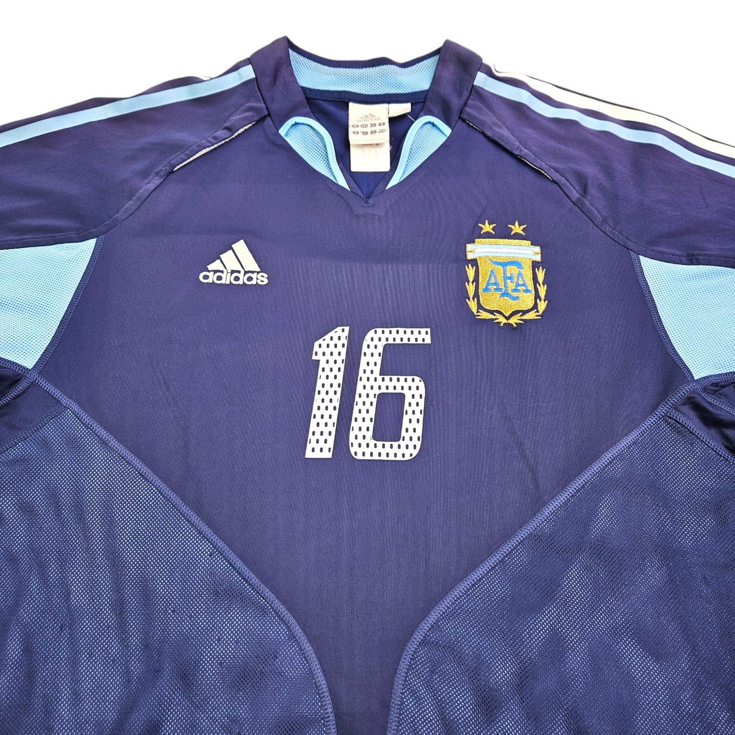 2004/05 Argentina Away Football Shirt (L) Adidas # 16 Aimar