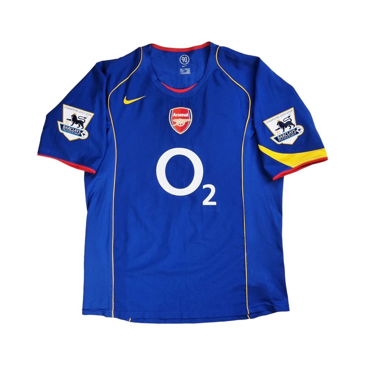 2004/05 Arsenal Away Football Shirt (L) Nike #7 Pires