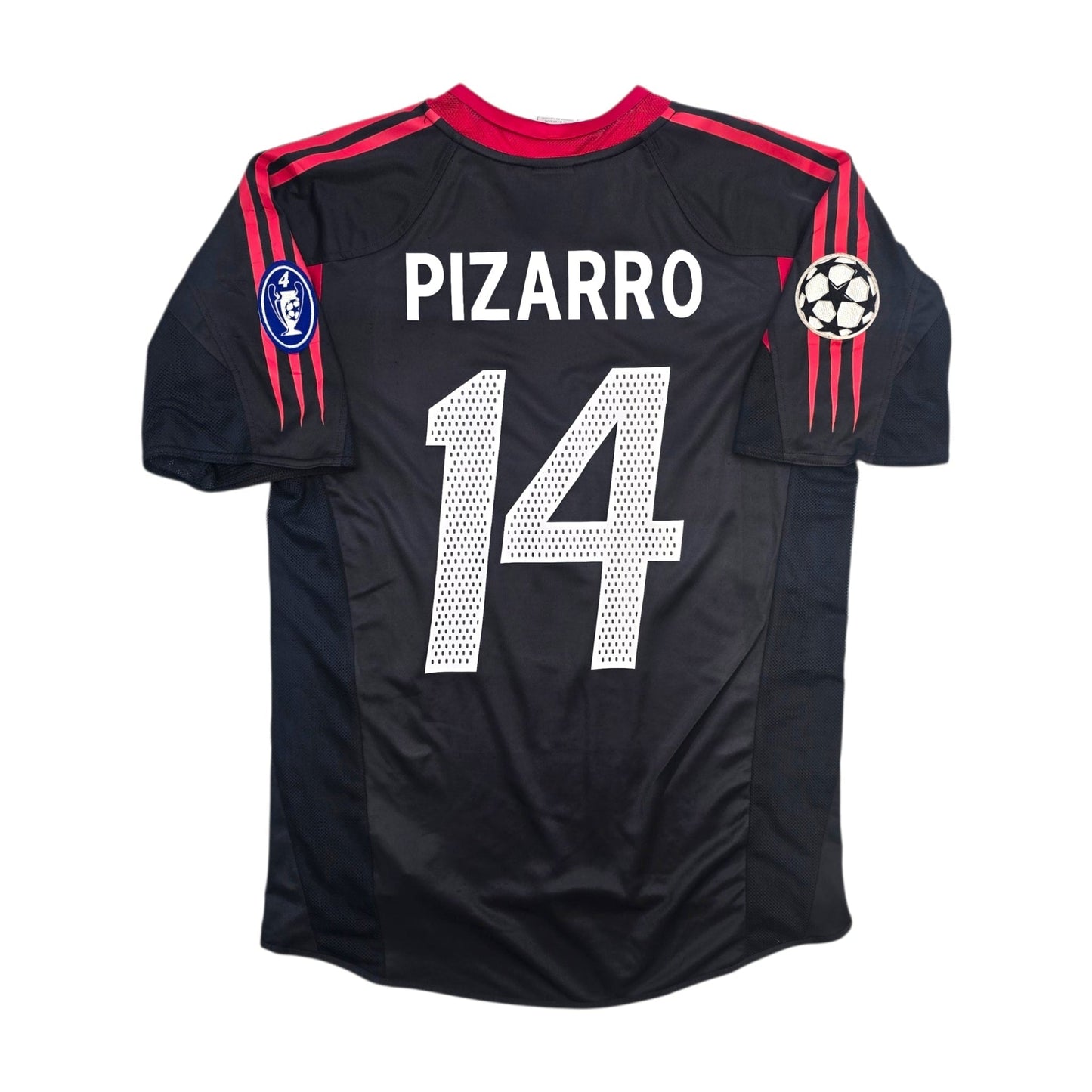 2004/05 Bayern Munich European Football Shirt (S) Adidas #14 Pizarro