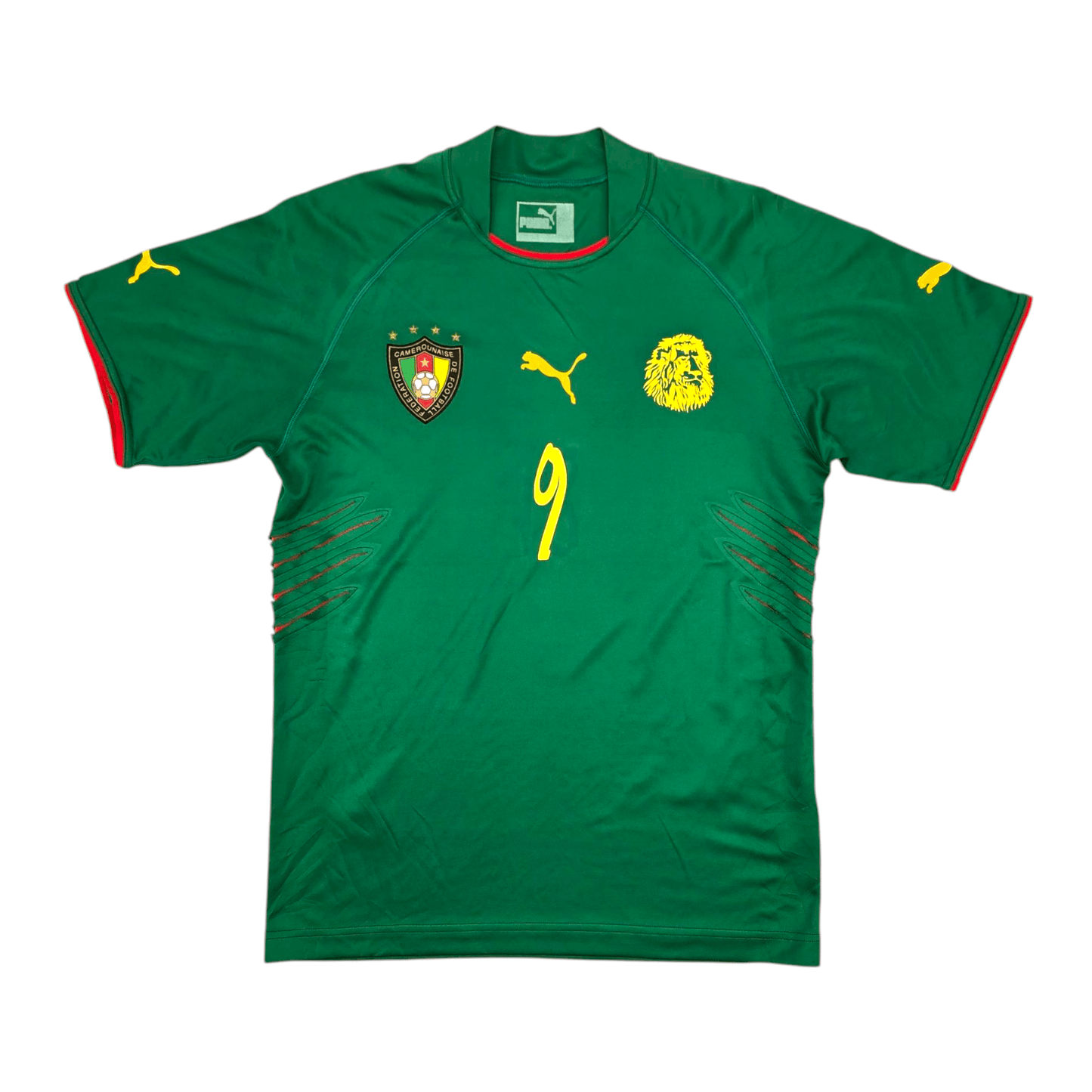 2004/05 Cameroon Home Football Shirt (M) Puma #9 Eto'o