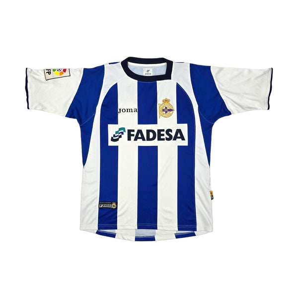2004/05 Deportivo La Coruna Home Football Shirt (S) Joma