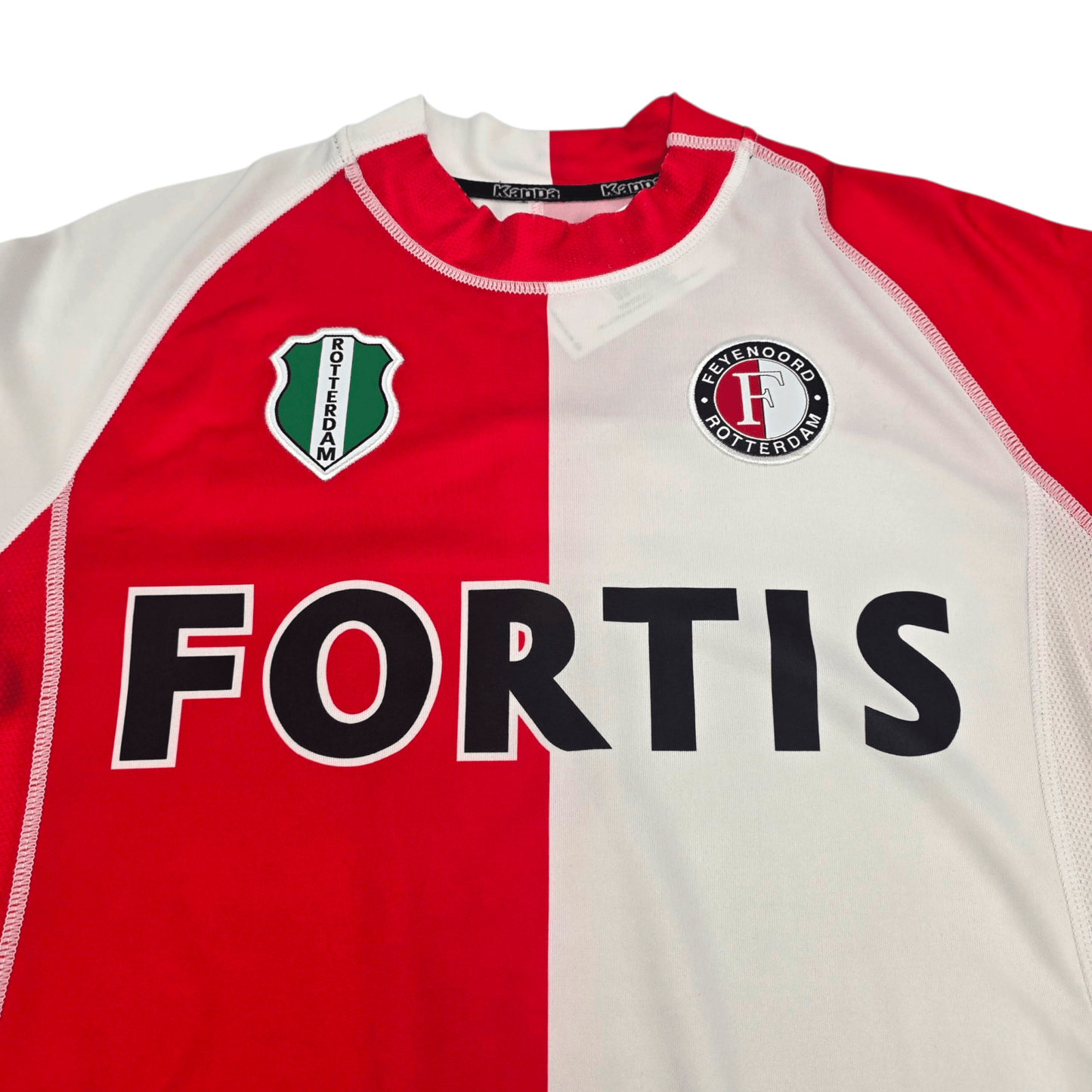 2004/05 Feyenoord Home Football Shirt (M) Kappa #7 Kuyt