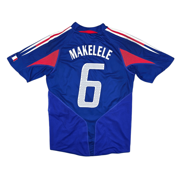 2004/05 France  Home Football Shirt (M) Adidas #6 Makelele (Player Version)
