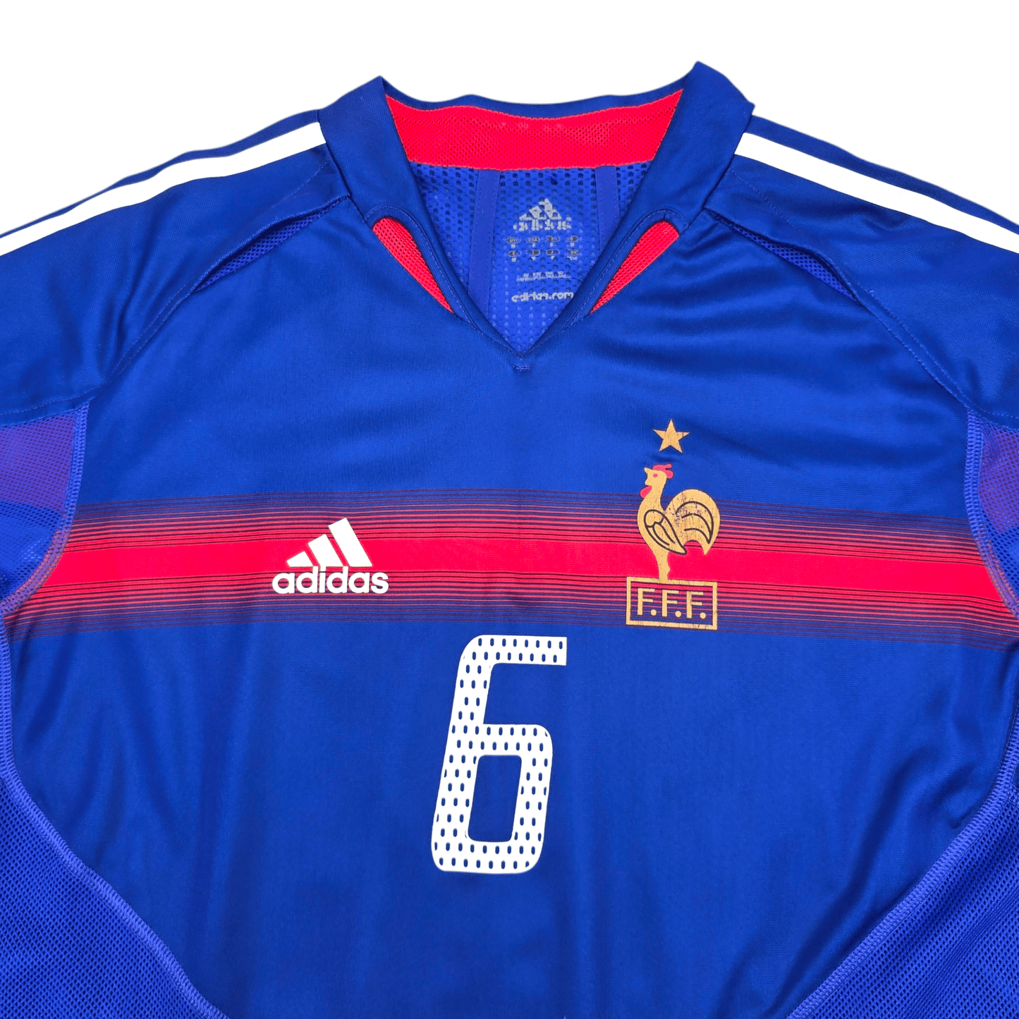 2004/05 France  Home Football Shirt (M) Adidas #6 Makelele (Player Version)