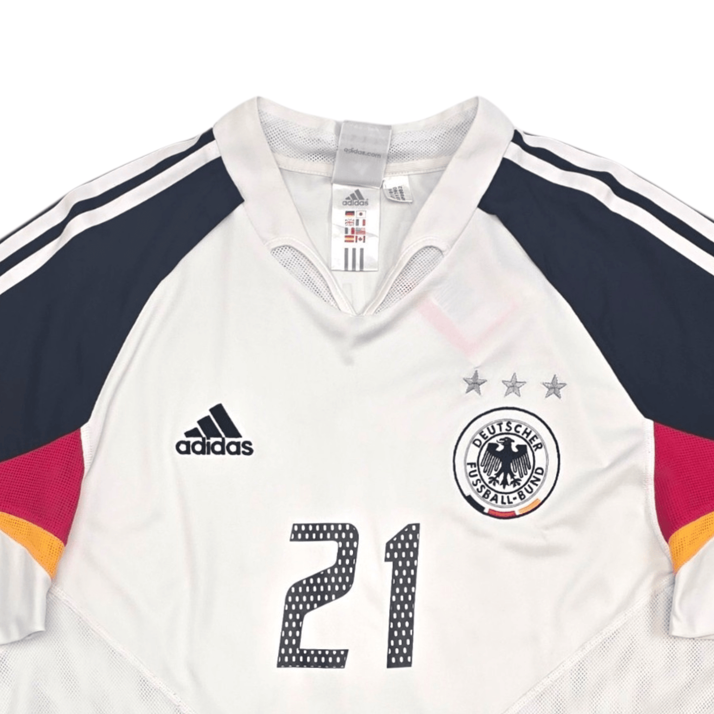 2004/05 Germany Home Football Shirt (L) Adidas #21 Lahm