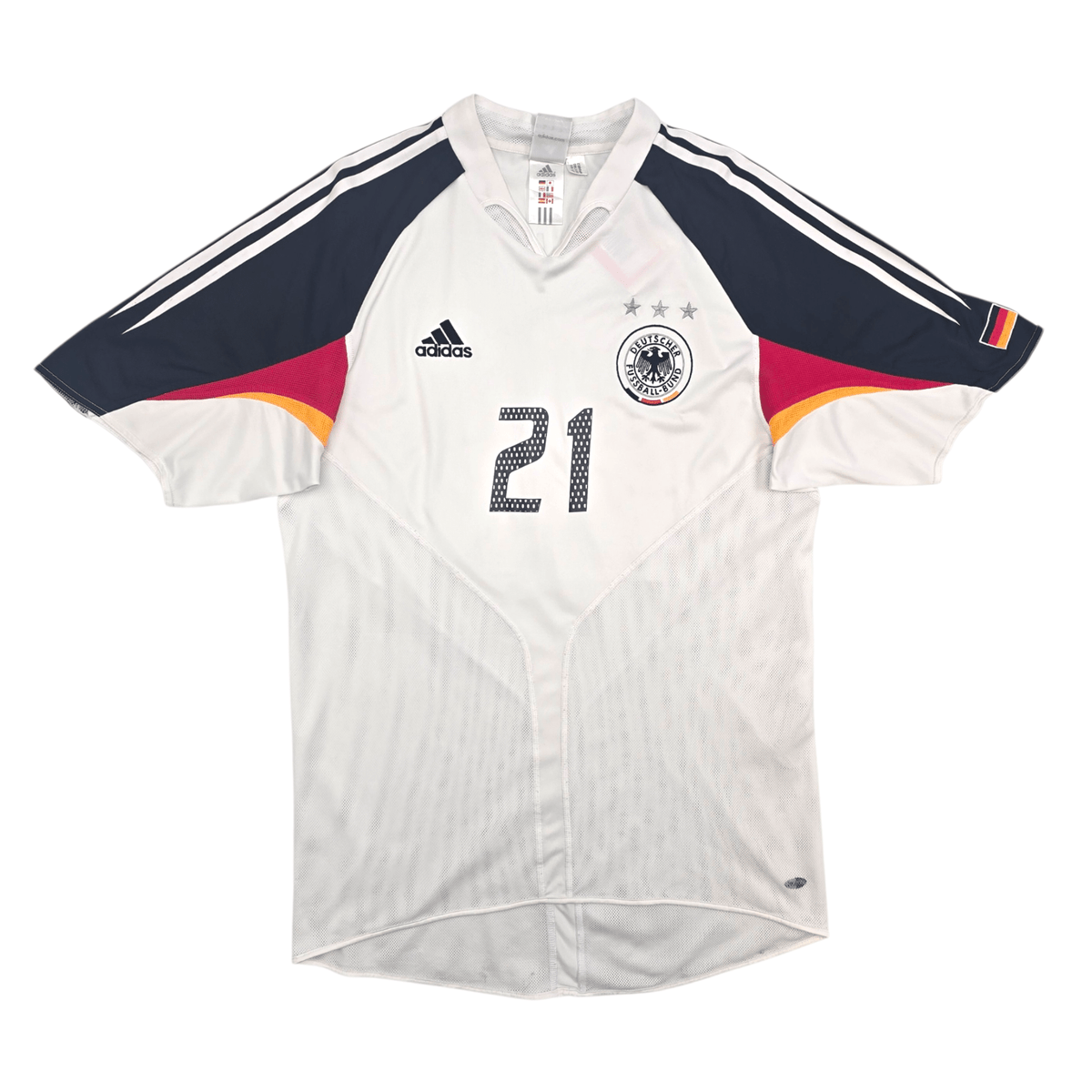 2004/05 Germany Home Football Shirt (L) Adidas #21 Lahm