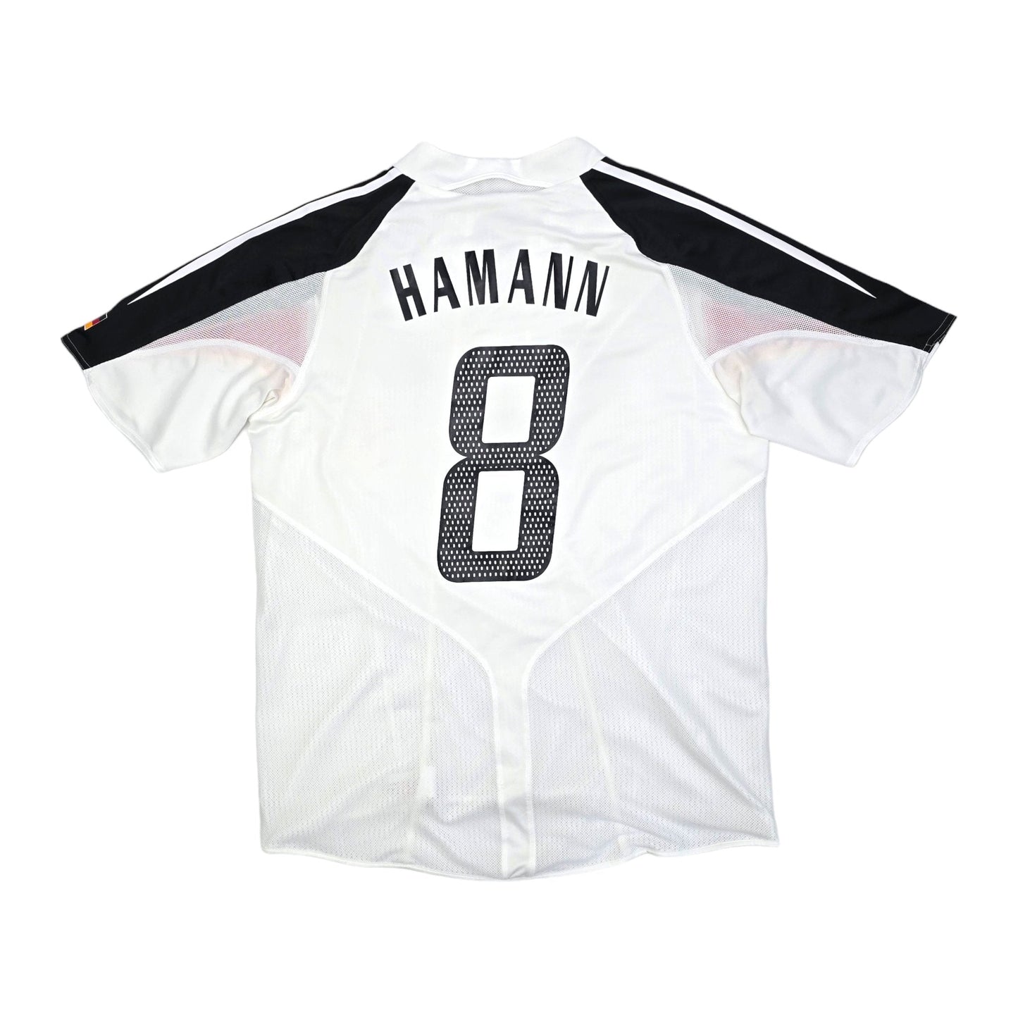 2004/05 Germany Home Football Shirt (L) Adidas #8 Hamann (Player Version)