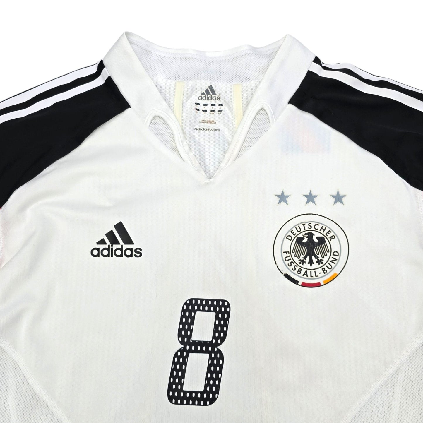 2004/05 Germany Home Football Shirt (L) Adidas #8 Hamann (Player Version)