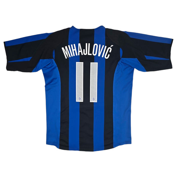 2004/05 Inter Milan Home Football Shirt (L) Nike #11 Mihajlovic