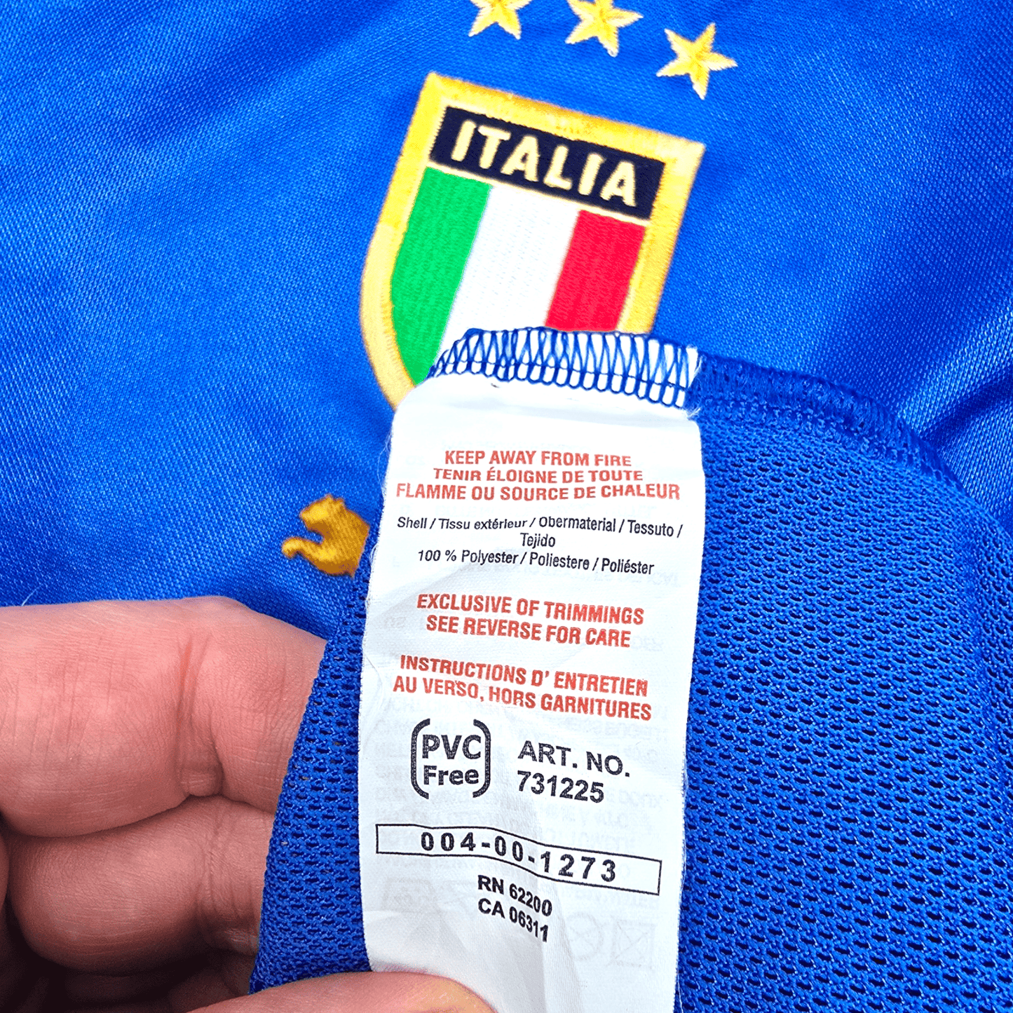 2004/05 Italy Home Football Shirt (L) Puma #7 Del Piero