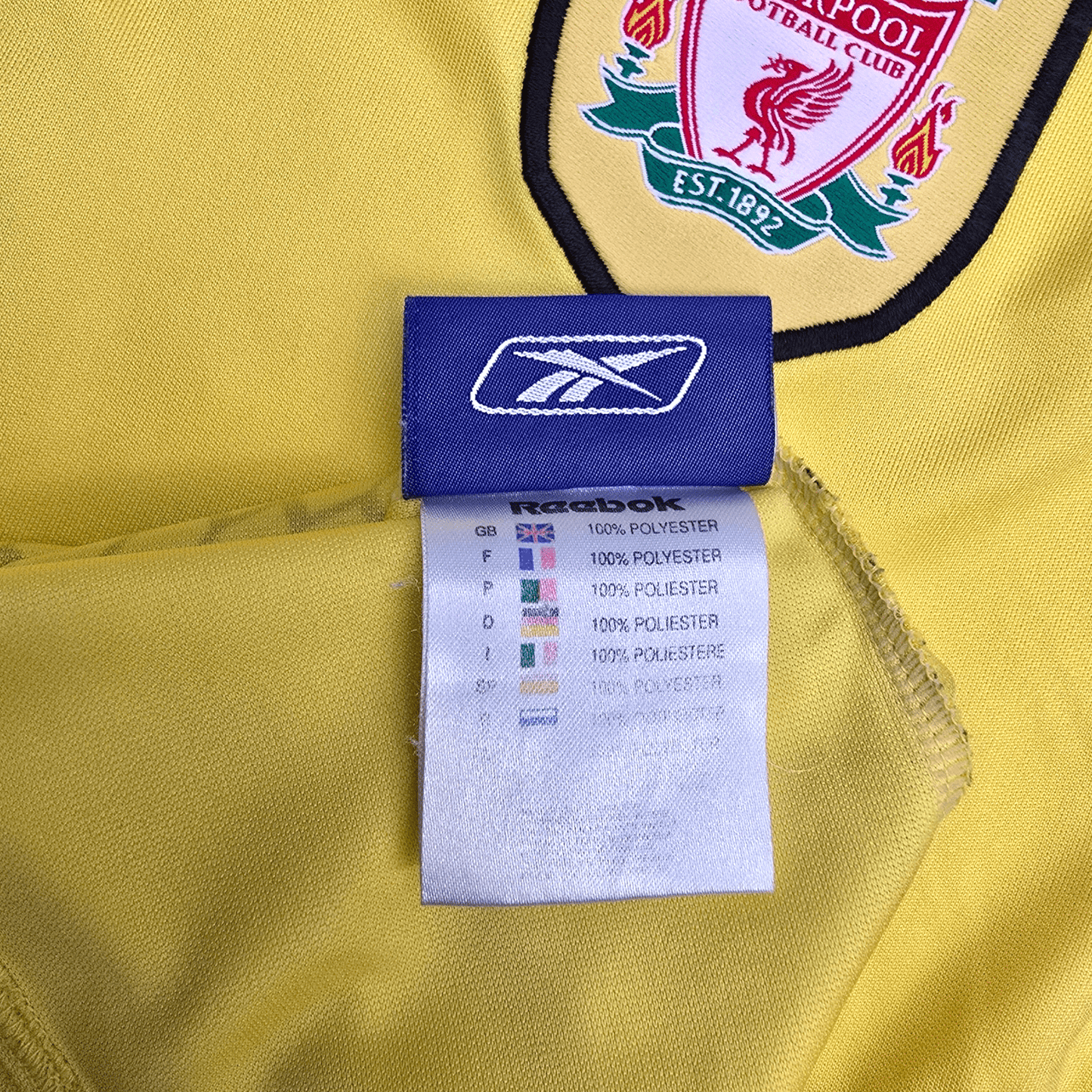 2004/05 Liverpool Away Football Shirt (L) Reebok #8 Gerrard