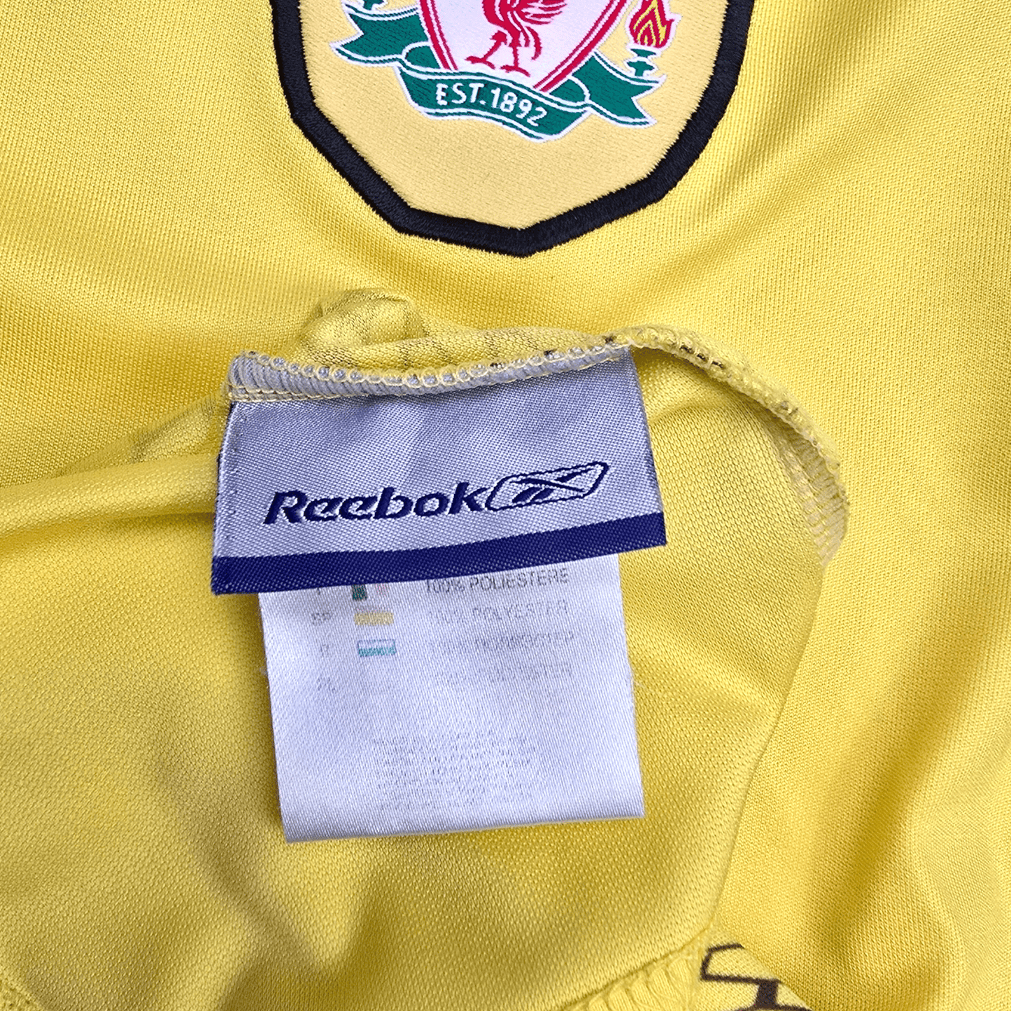 2004/05 Liverpool Away Football Shirt (L) Reebok #8 Gerrard