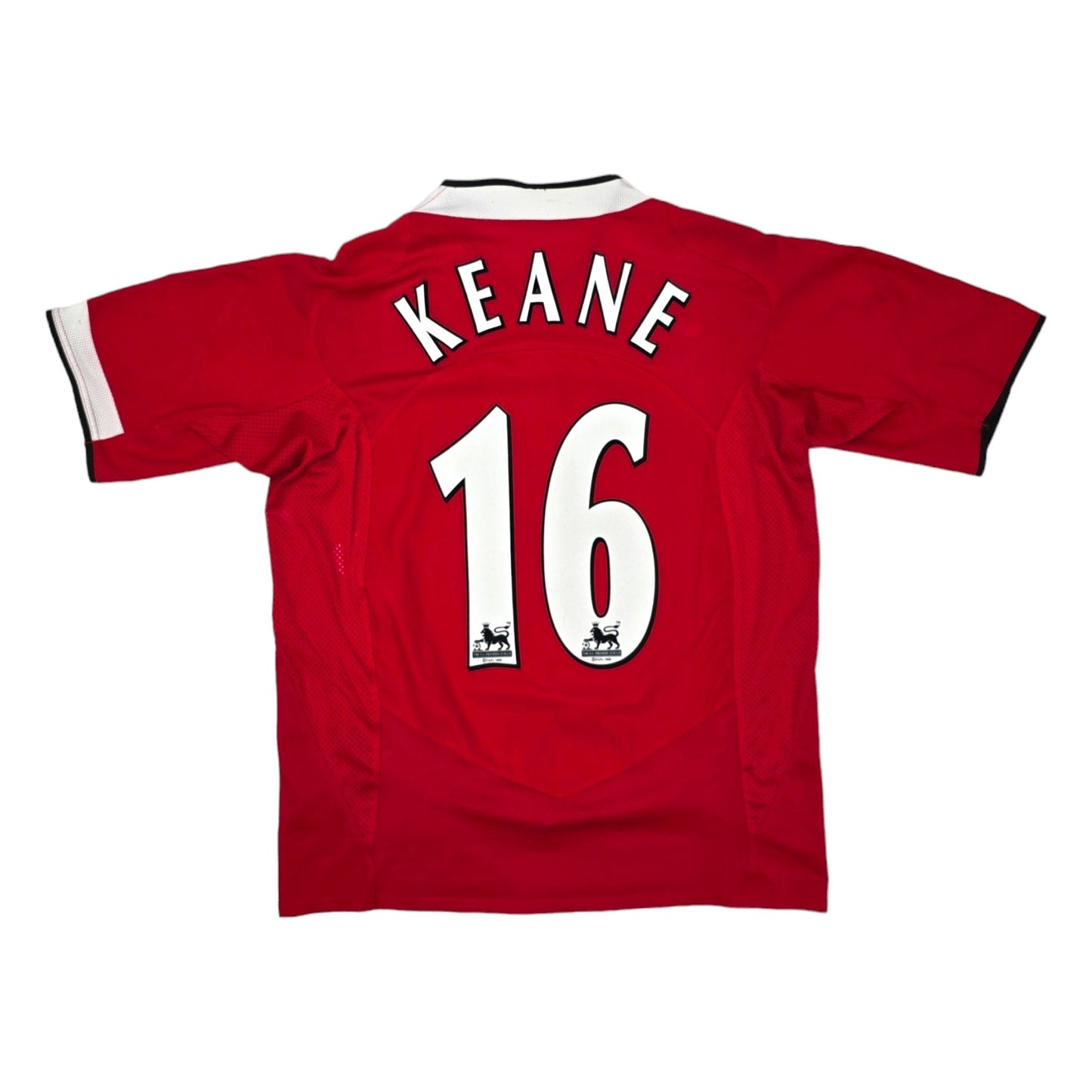 2004/05 Manchester United Home Football Shirt (M) Nike #16 Keane