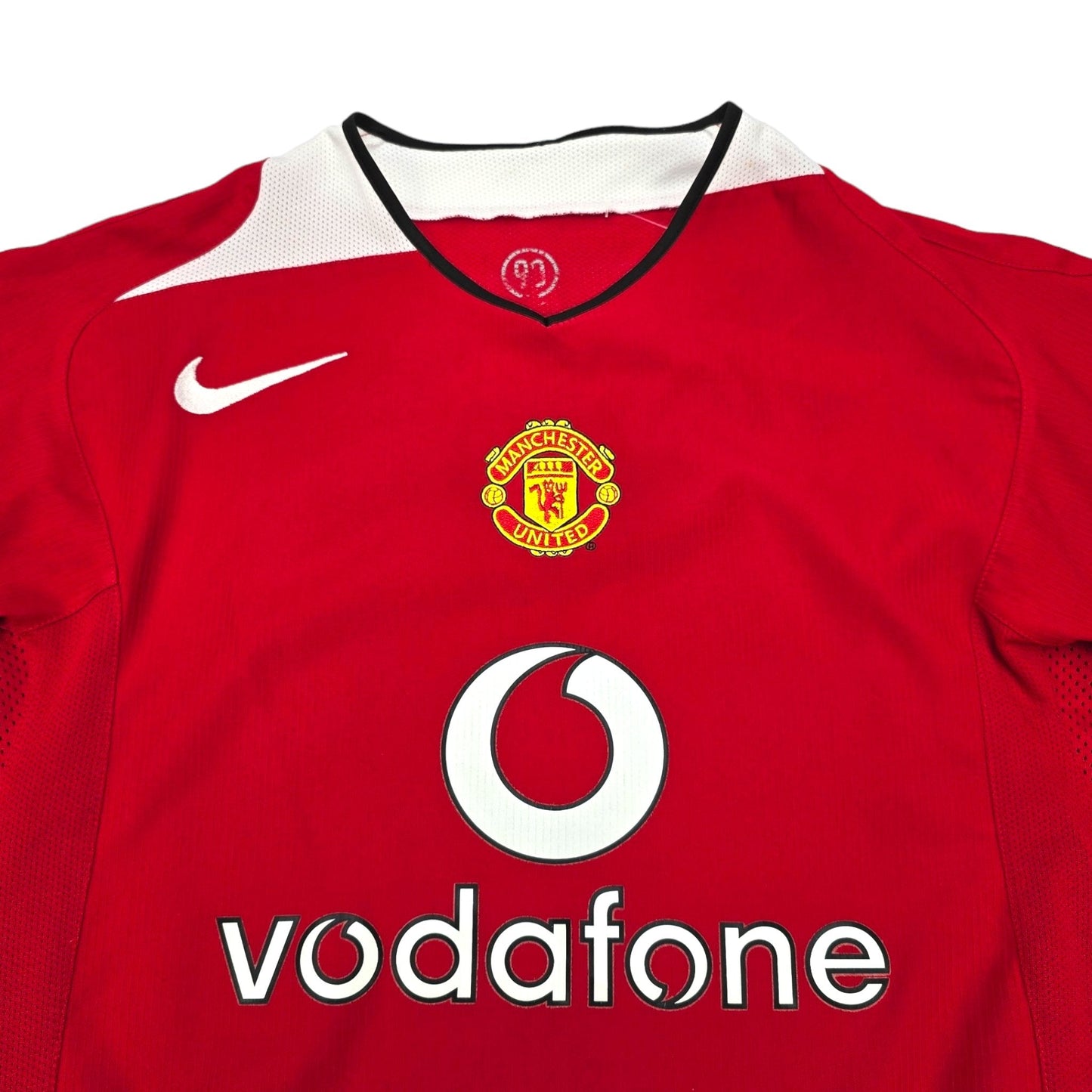 2004/05 Manchester United Home Football Shirt (M) Nike #16 Keane