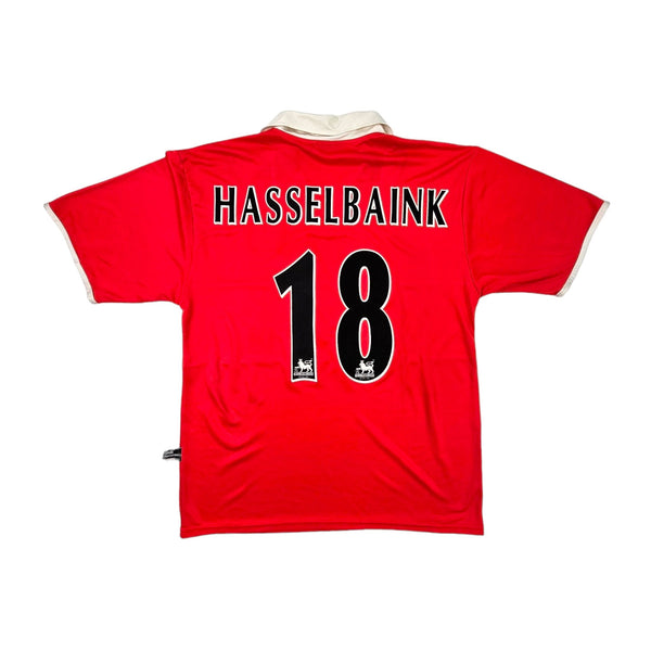 2004/05 Middlesbrough Home Football Shirt (L) Errea # 18 Hasselbaink