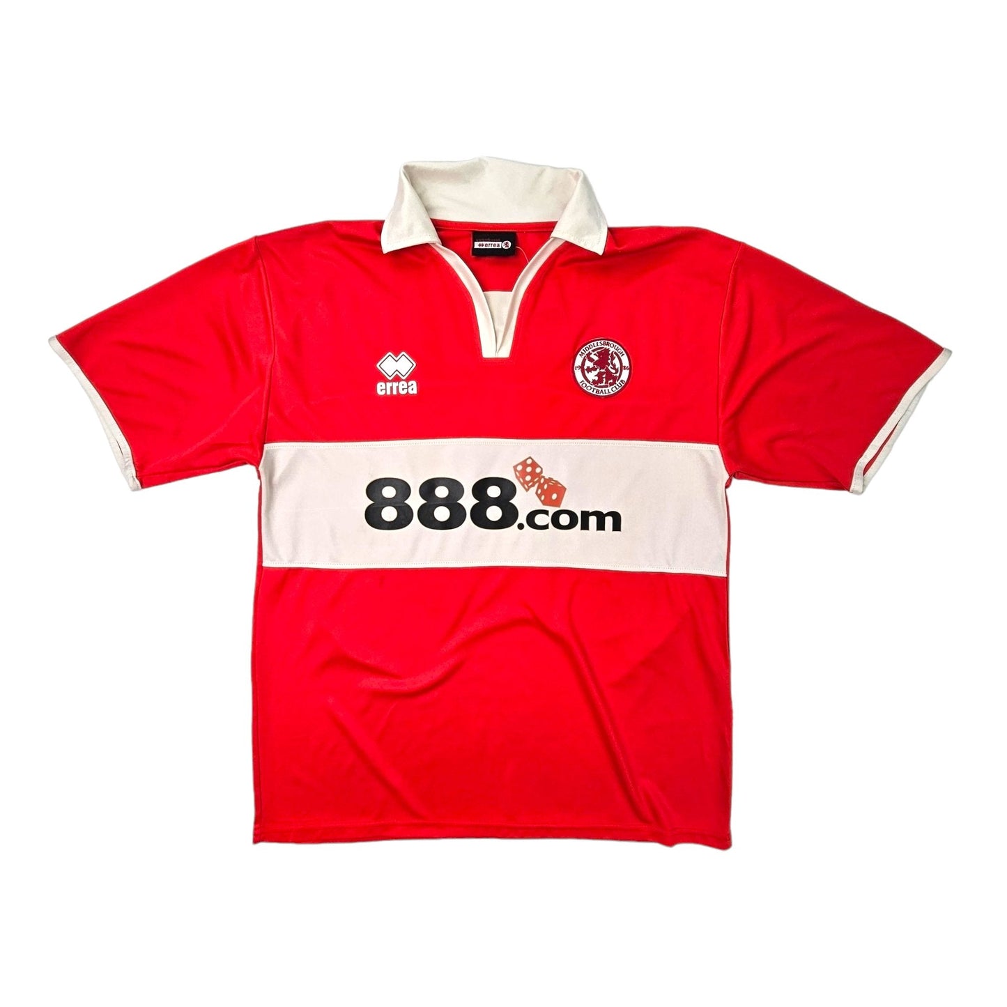 2004/05 Middlesbrough Home Football Shirt (L) Errea # 18 Hasselbaink