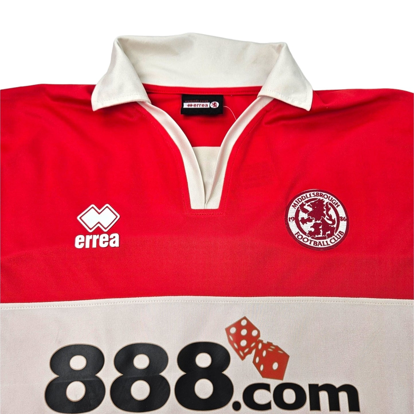 2004/05 Middlesbrough Home Football Shirt (L) Errea # 18 Hasselbaink