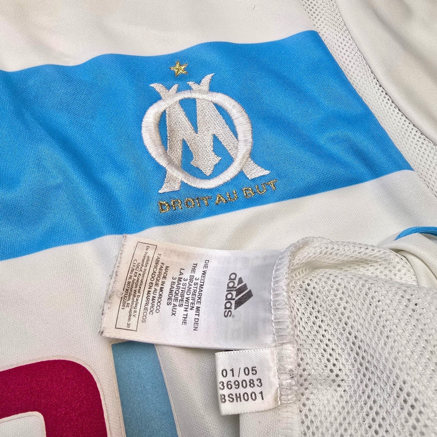 2004/05 Olympique Marseille Home Football Shirt (L) Adidas