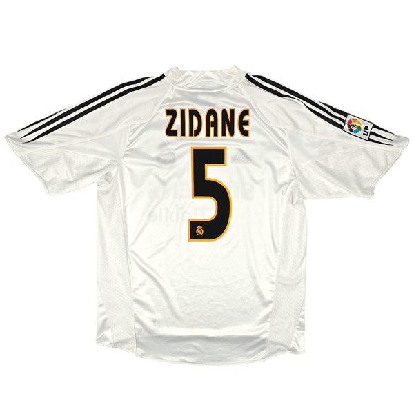 2004/05 Real Madrid Home Football Shirt (L) Adidas #5 Zidane