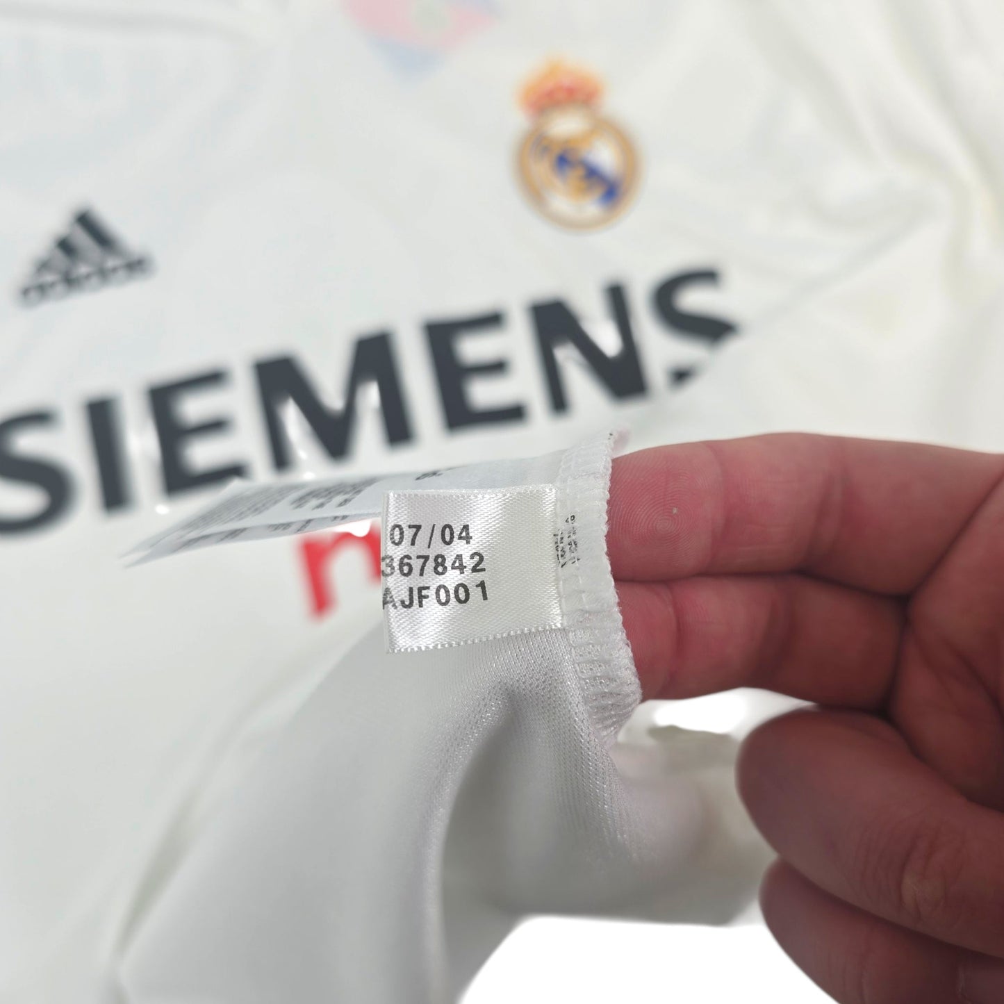 2004/05 Real Madrid Home Football Shirt (XL) Adidas #9 Ronaldo