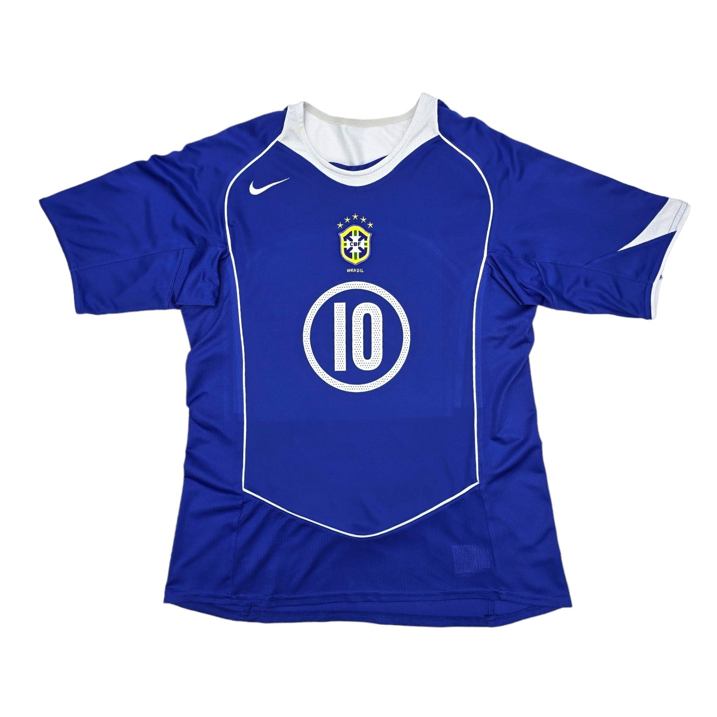 2004/06 Brazil Away Football Shirt (L) Nike #10 Ronaldinho
