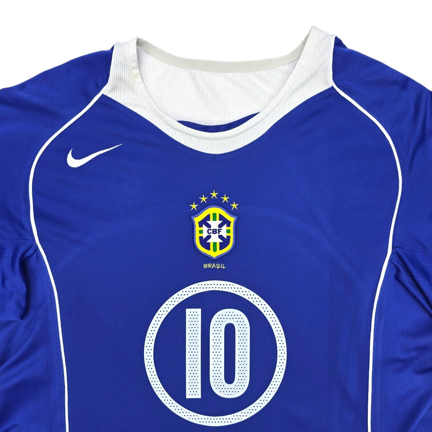 2004/06 Brazil Away Football Shirt (L) Nike #10 Ronaldinho