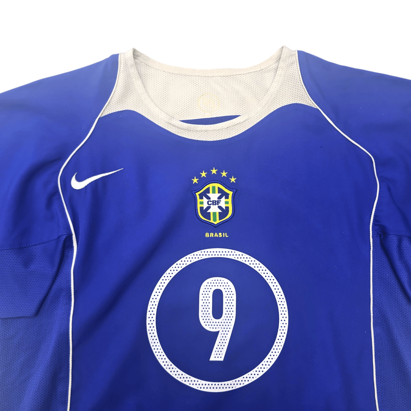 2004/06 Brazil Away Football Shirt (M) Nike #9 Ronaldo
