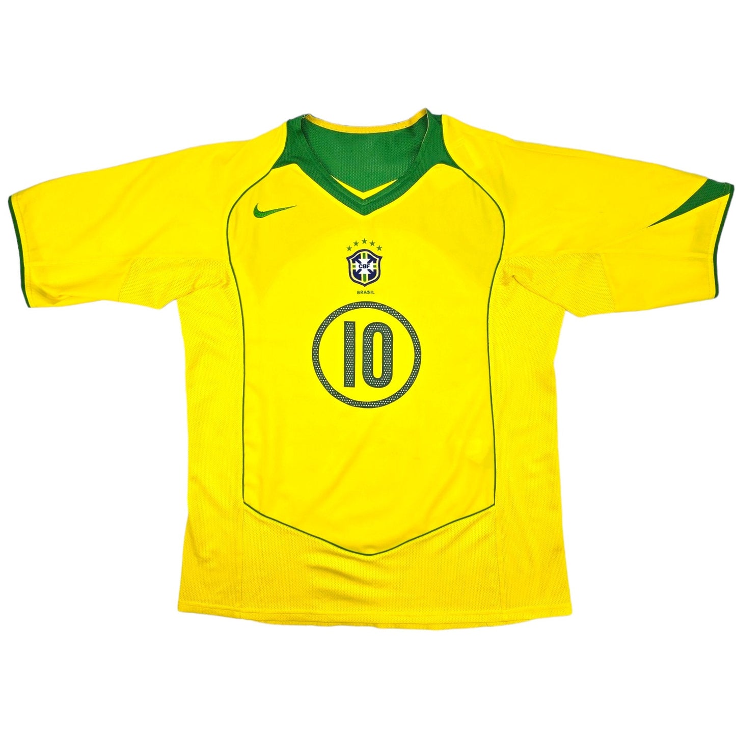 2004/06 Brazil Home Football Shirt (L) Nike #10 Ronaldinho