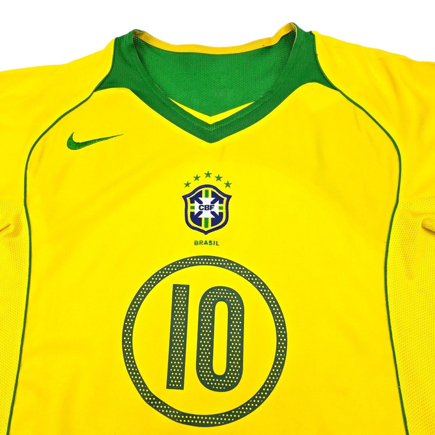 2004/06 Brazil Home Football Shirt (L) Nike #10 Ronaldinho