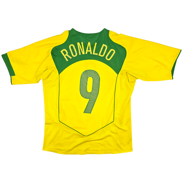 2004/06 Brazil Home Football Shirt (M) Nike #9 Ronaldo