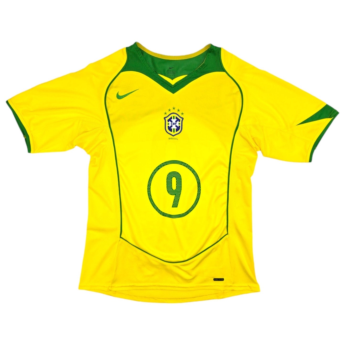 2004/06 Brazil Home Football Shirt (S) Nike #9 Ronaldo