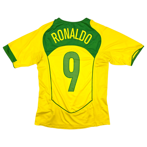2004/06 Brazil Home Football Shirt (S) Nike #9 Ronaldo