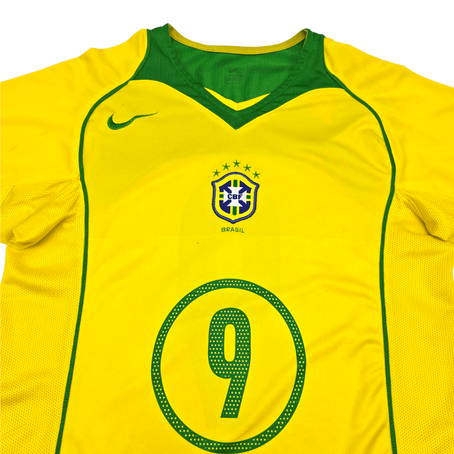 2004/06 Brazil Home Football Shirt (S) Nike #9 Ronaldo