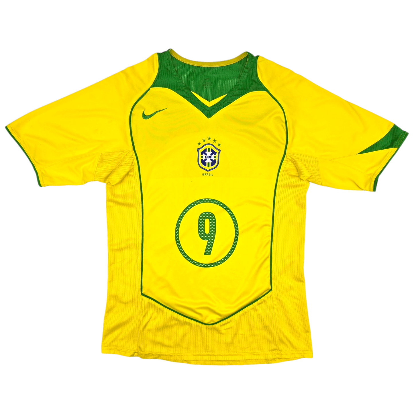 2004/06 Brazil Home Football Shirt (S) Nike #9 Ronaldo