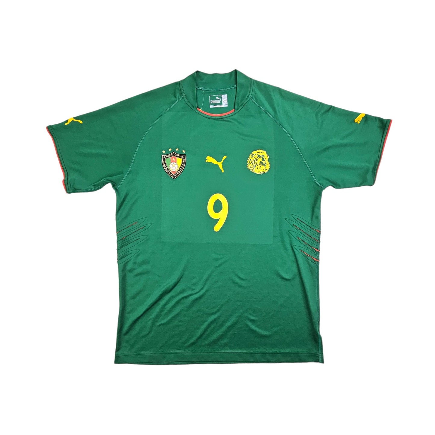 2004/06 Cameroon Home Football Shirt (2XL) Puma #9 Eto'o
