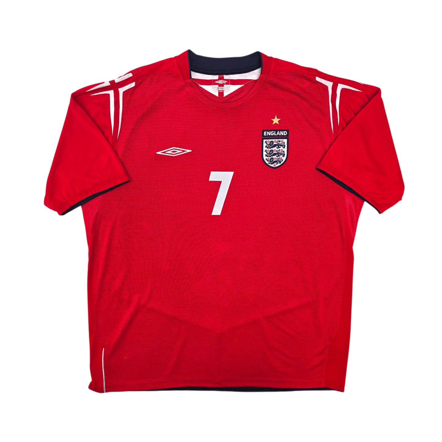 2004/06 England Away Football Shirt (2XL) Umbro #7 Beckham