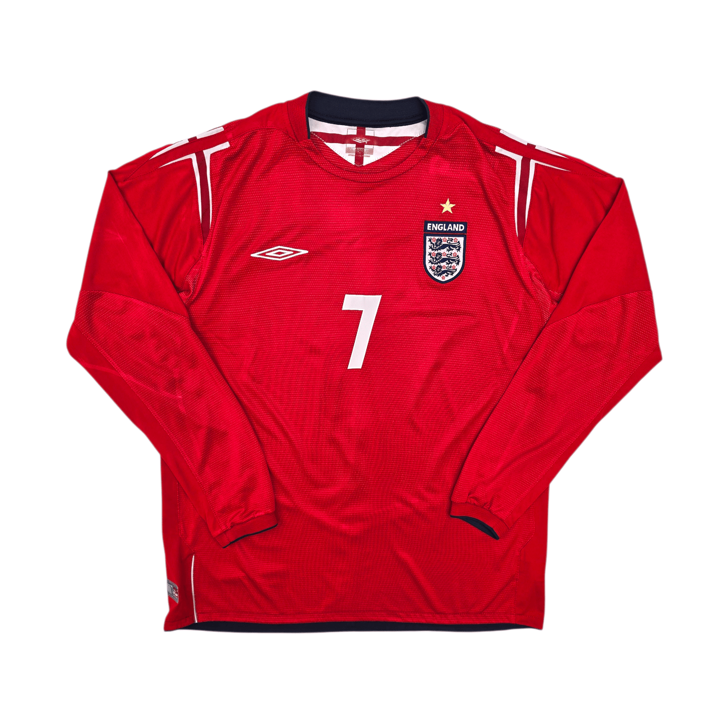 2004/06 England Away Football Shirt (XL) Umbro #7 Beckham