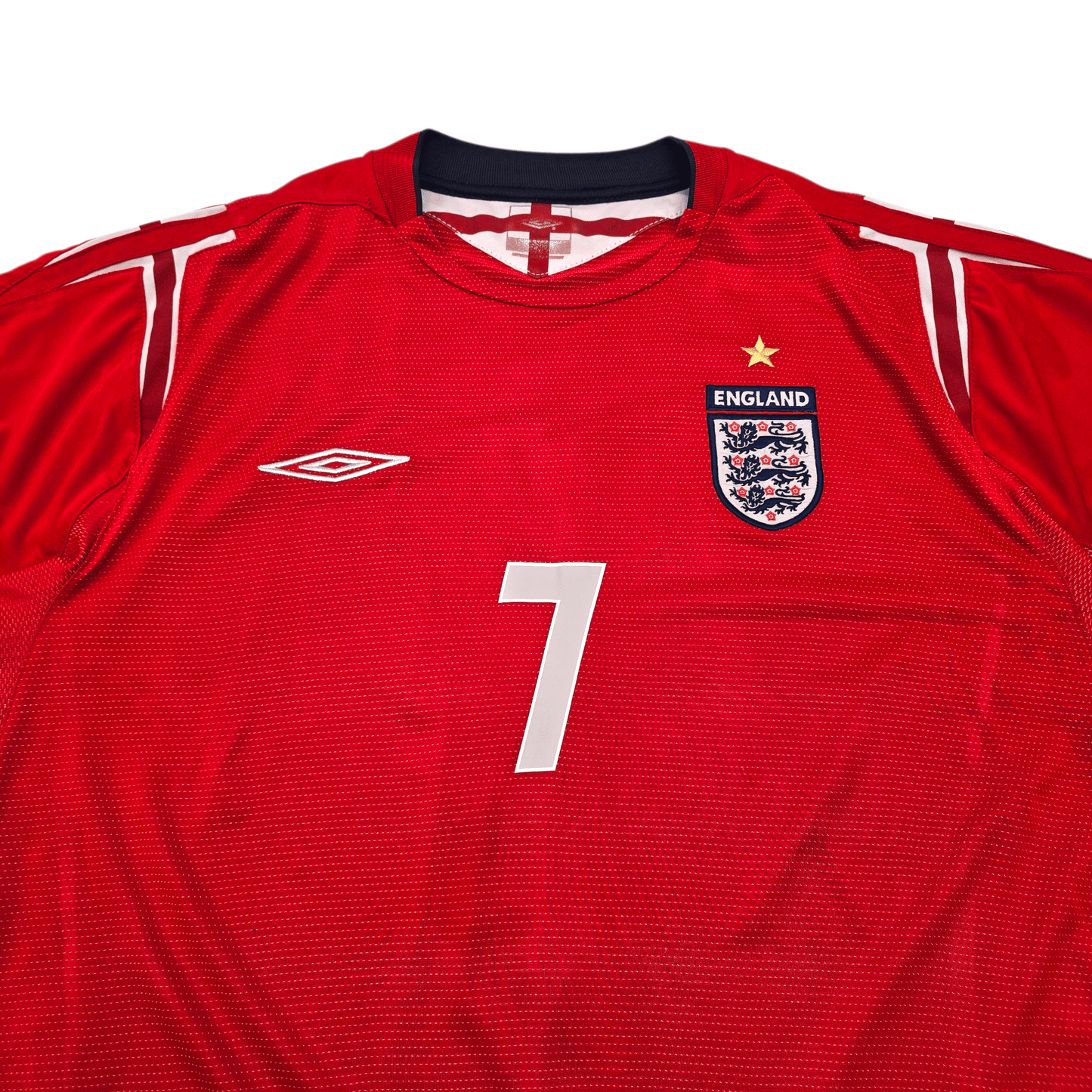 2004/06 England Away Football Shirt (XL) Umbro #7 Beckham