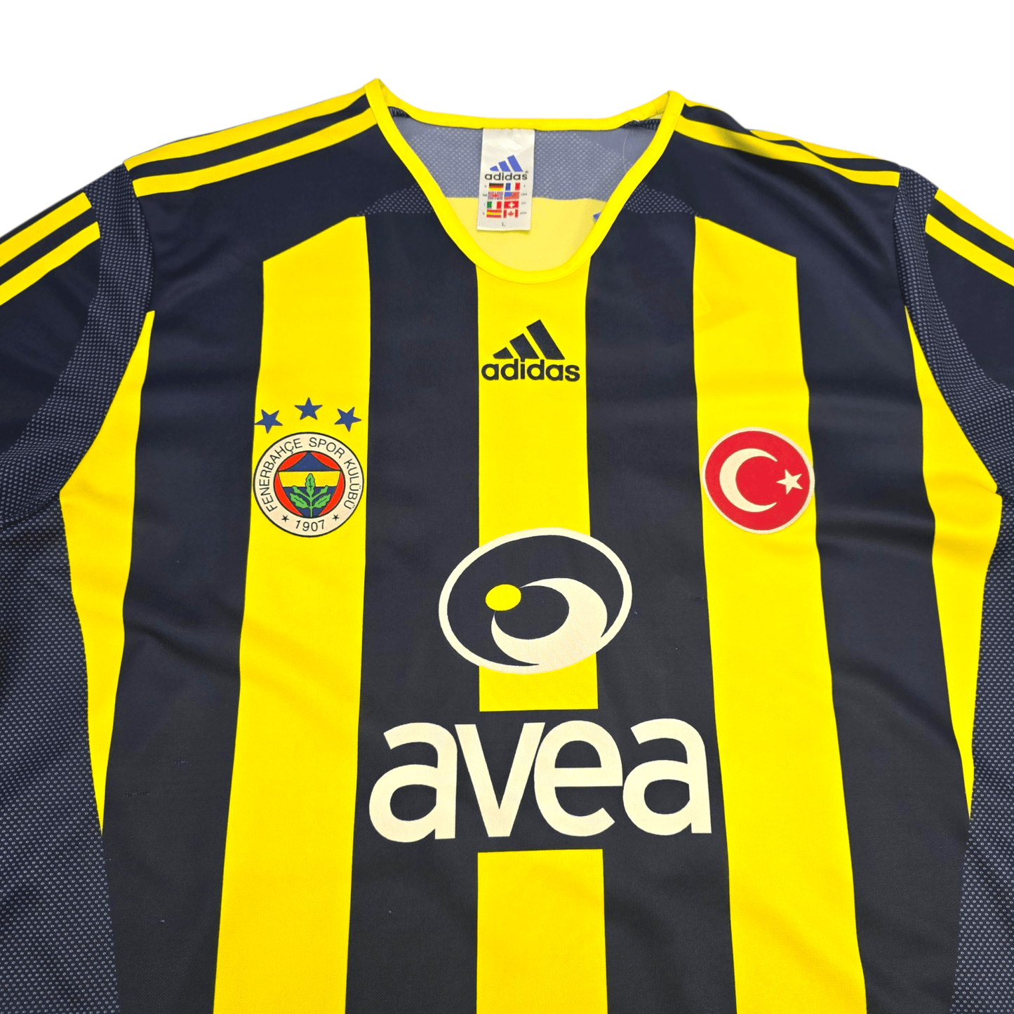 2004/06 Fenerbahce Home Football Shirt (L) Adidas #39 Anelka