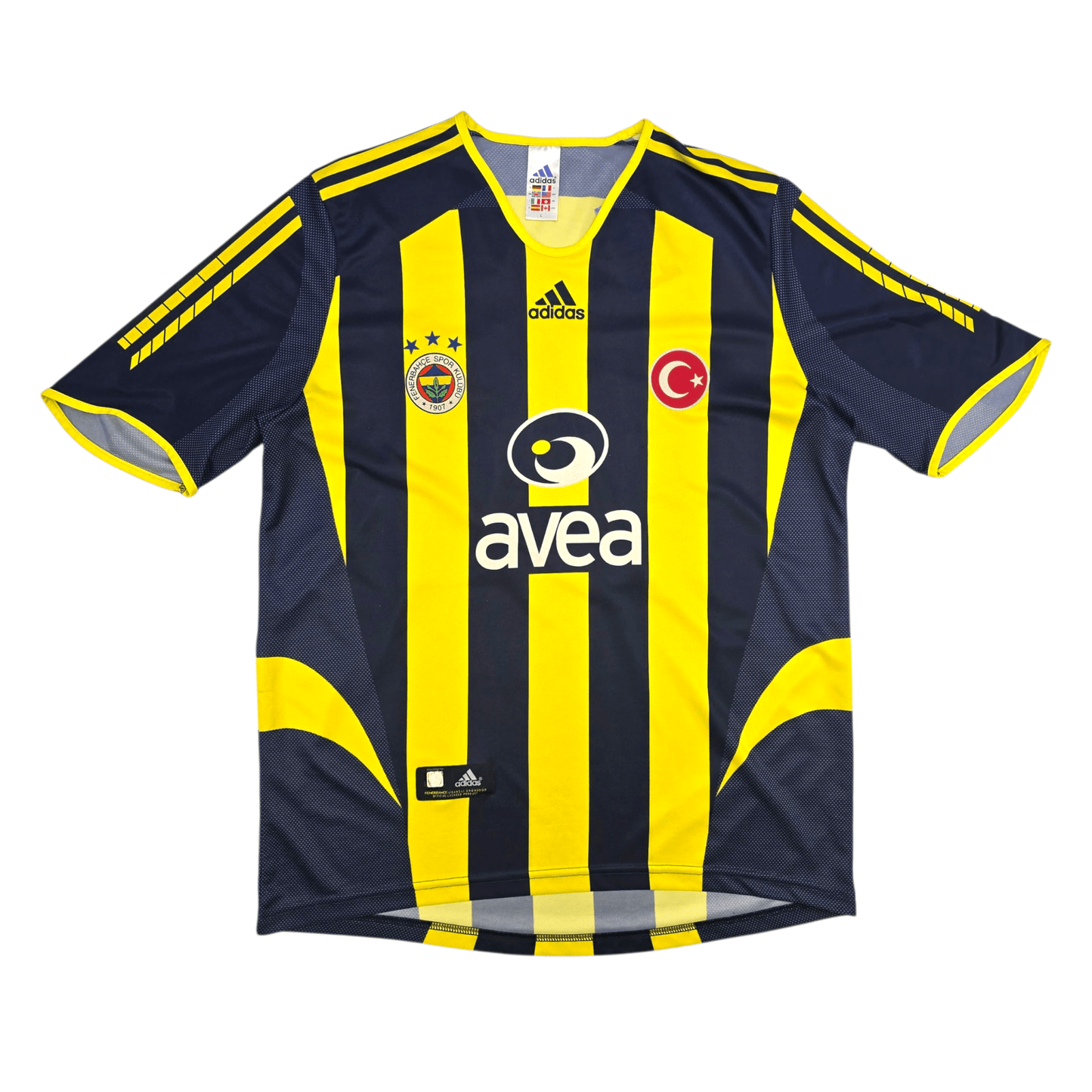 2004/06 Fenerbahce Home Football Shirt (L) Adidas #39 Anelka