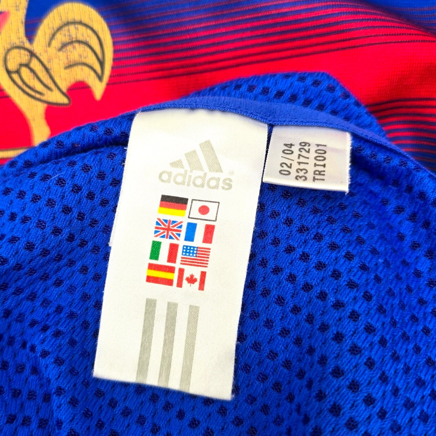 2004/06 France Home Football Shirt (L) Adidas #10 Zidane (Player Version)