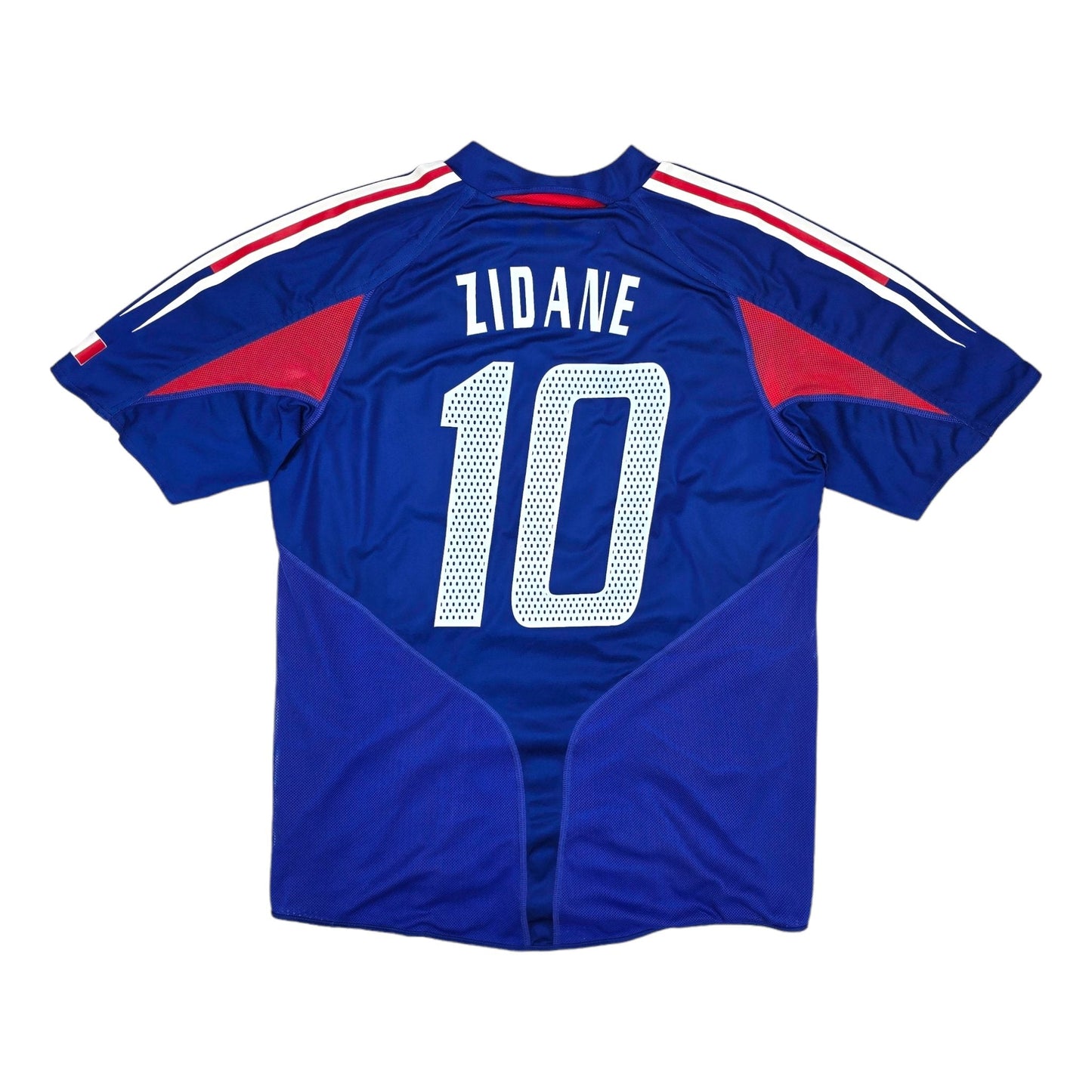 2004/06 France Home Football Shirt (L) Adidas #10 Zidane (Player Version)